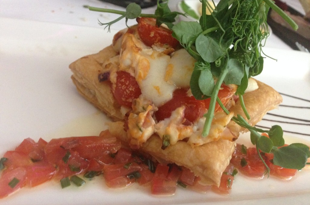 d'acqua goat's cheese tart