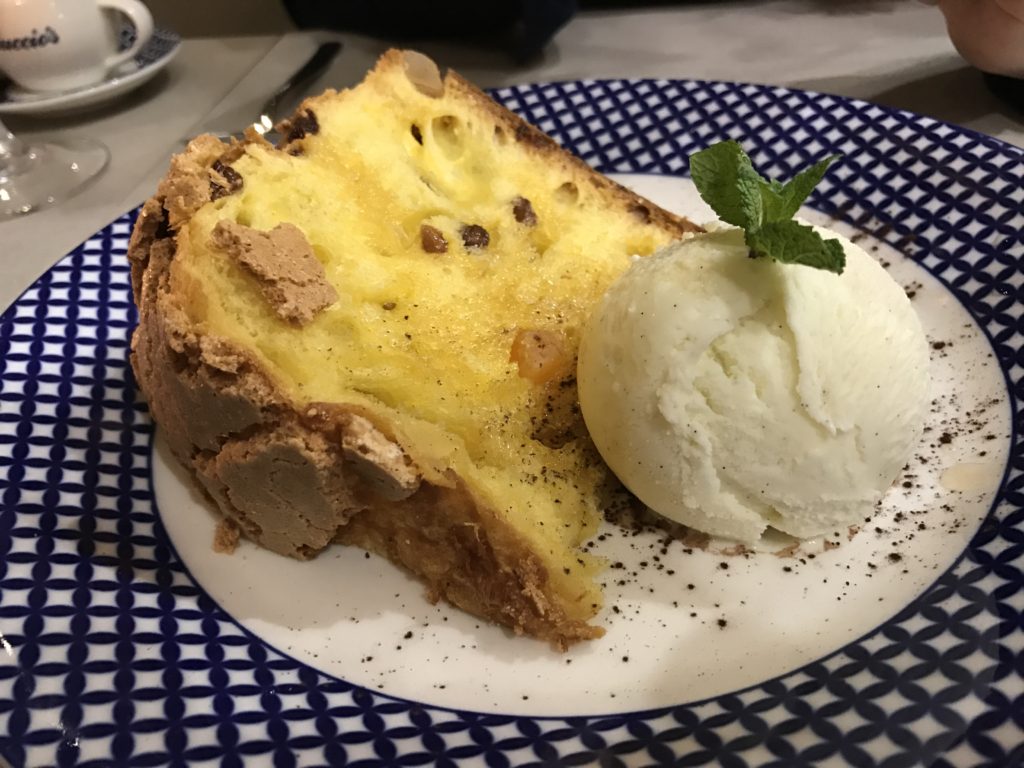 carluccios pannetone with vin santo