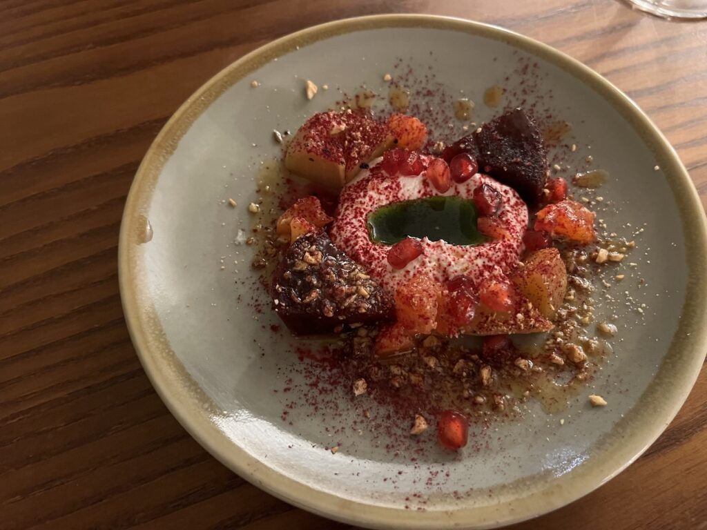 beetroot, blood orange at coarse durham