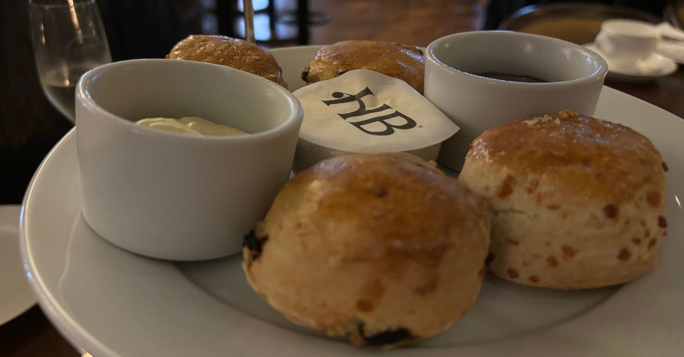 Afternoon tea at Hibou Blanc, Newcastle